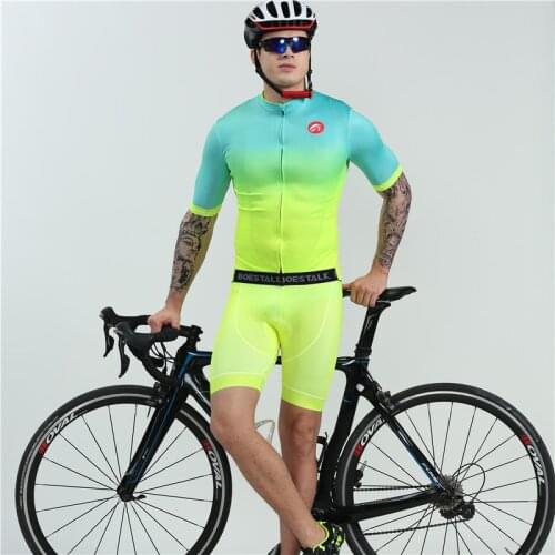 BOESTALK bicycle team competition jersey mens summer outdoor sports riding clothing quick-drying breathable gel cushion