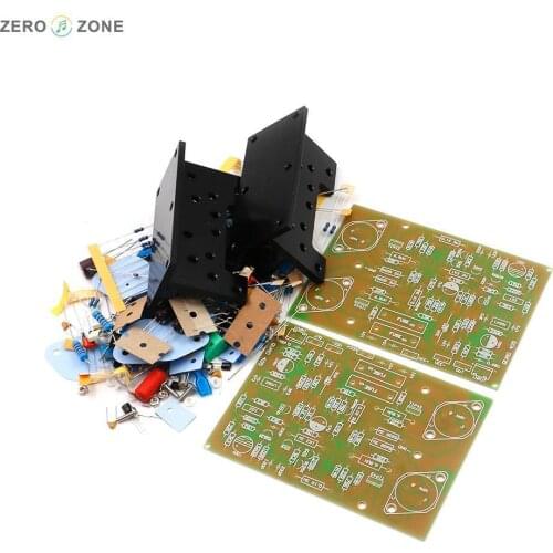 GZLOZONE DIY QUAD405 CLONE Amplifier Kit MJ15024+Angle Aluminum (2 Channel) 100W+100W AMP