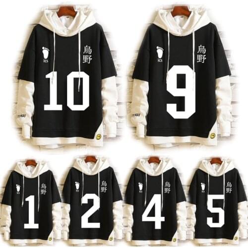 Haikyuu!! Shoyo Hinata Cosplay Hoodies Karasuno Volleyball Costume Tobio Kageyama Sweatshirt Adult Unisex Hooded Sweater