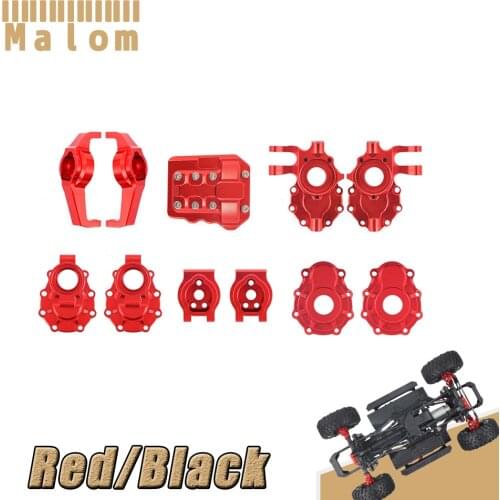 TRX4 Anodized Aluminum Portal Front Rear Axle Housing Set for 1/10 RC Crawler Traxxas TRX-4 Axles Upgrade Parts