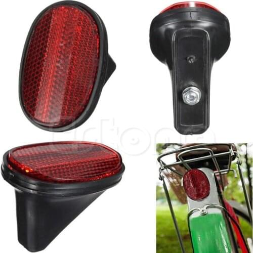 Red Bicycle Bike Rear Safety Warnning Reflector Tail MudGuard Cycling New Warning Light Bicycle Light