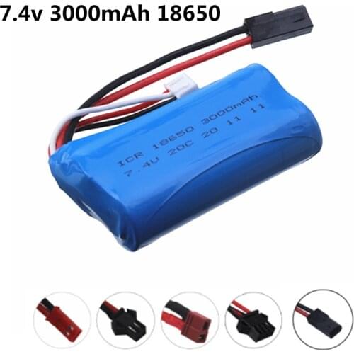 7.4v 3000mah lipo Battery For Q46 Wltoys 10428 12428 12423 MJX T40 T40C F39 F49 T39 Syma 822 BG1518 BG1513 BG1515 RC Drone