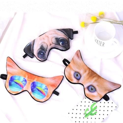 Sleeping Eye Mask Bandage Dream Blindfold Night Cute 3D Sleep Mask Cat Glasses For Traveling Women Men Relax Health Goggles