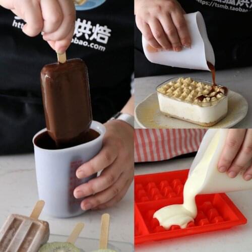 250ML 500ML Reusable Silicone Measuring Cup Cook Bakers Resin Jewelry Tools