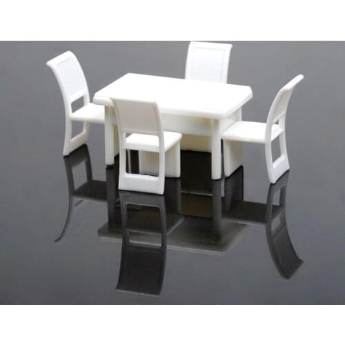 Simple square table and chair sets/interior decoration ornaments making/building model/sandbox material/DIY toy accessories
