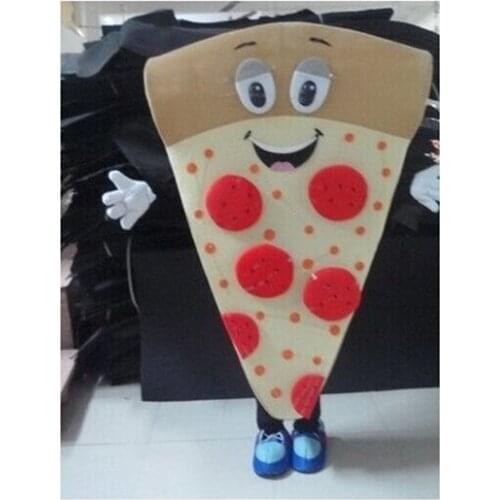 New Pizza Mascot Costume Cartoon Fancy Adult Size Nice Looking For Advertising Birthday Gift Xmas