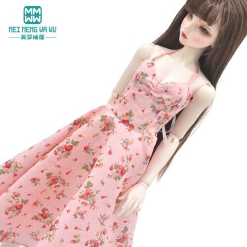 58--60CM 1/3 BJD Doll clothes DD SD DDL Toy ball joint doll accessories Fashion hanging neck big swing dress Girls gift