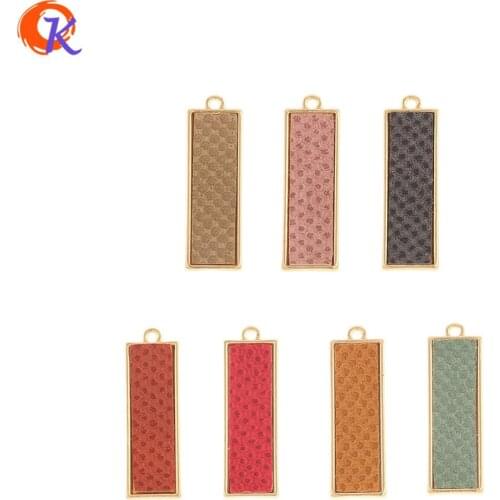 Cordial Design 70Pcs 10*32MM Jewelry Accessories/Hand Made/Charms/Leather Effect/Stick Shape/DIY Making/Pendant/Earring Findings