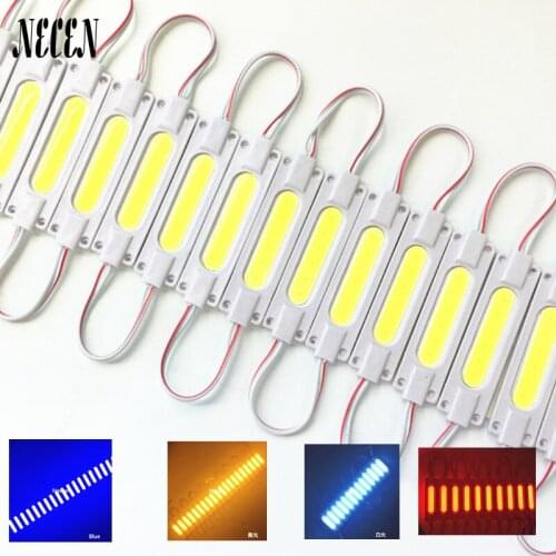 COB 3leds/pc 20pcs/lot 12V led module Pixel lights COB led lighting white/warm white/Yellow/blue/green waterproof