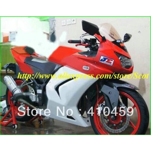Hi-quality white red ABS Fairing kit for KAWASAKI Ninja ZX250R 08 09 10 11 12 ZX 250R 2008 2012 EX250 Injection mold Fairings