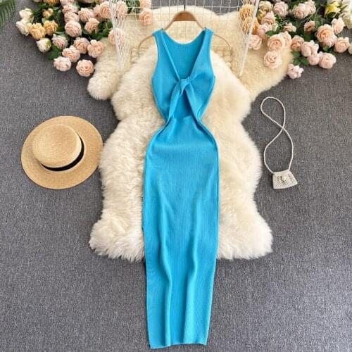 WEIHAOBANG Fashionable Knitted Dresses