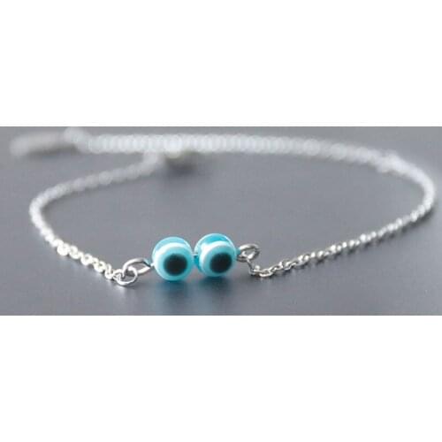 1 Pc DIY Stone Beads Stainless Steel Bracelet Charm Owl Eyes Bracelets For Cute Women Girls Kids Fashion Jewelry Lucky Gift