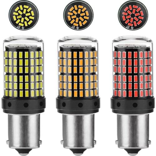 2Pcs 1156 1157 BA15S P21W Super Bright 1600lm LED Car Tail Brake Bulb Auto Backup Reverse Lamp Turn Signal Daytime Running Light