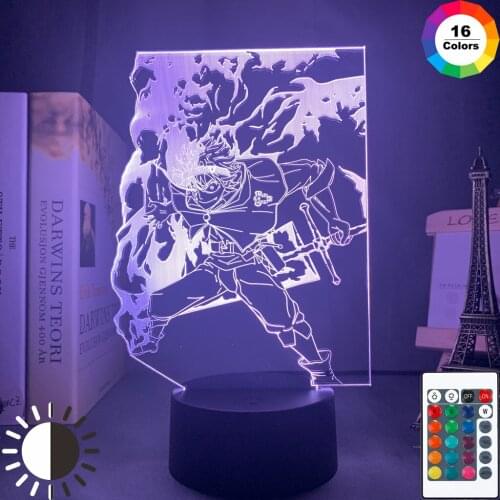 3d Lamp Anime Black Clover Asta Light for Kids Child Bedroom Decor Night Light Birthday Gift Manga Gadget Black Clover Lamp Asta