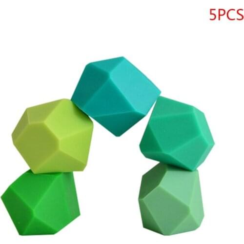 5/7/10/22Pcs Kids Creative Educational Toys Children Rainbow Silicone Colored Stone Stacking Game Building Block Gifts