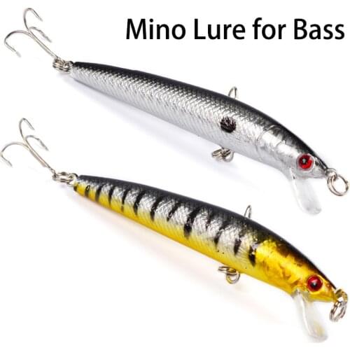 8.5g Lure Hard Bait 9.5cm Mino Lures DW1198 Fishing Lure 10 Colors Optional Plastic Baits 6# Fish Hooks Fishing Tackle For Bass
