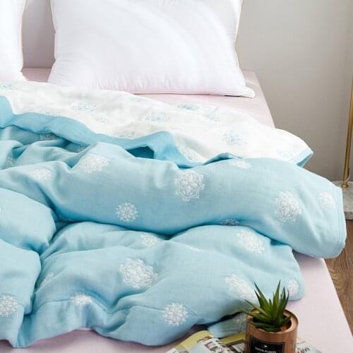 8 Layers Cotton Gauze Towel Blanket for Travel Bed Sofa Summer Thin Throw Blankets Soft and Breathable Lightweight