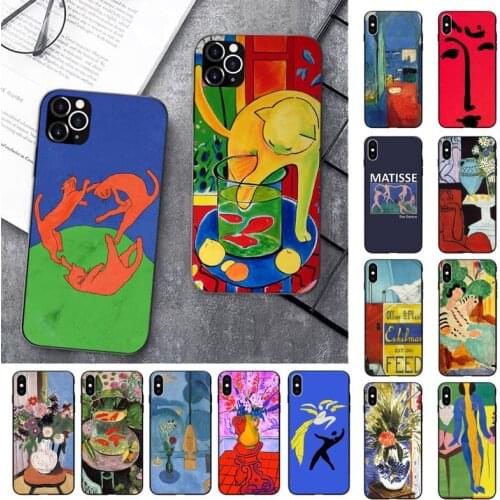 LVTLV Henri Matisse Art Painting Phone Case for iPhone 11 12 pro XS MAX 8 7 6 6S Plus X 5S SE 2020 XR cover