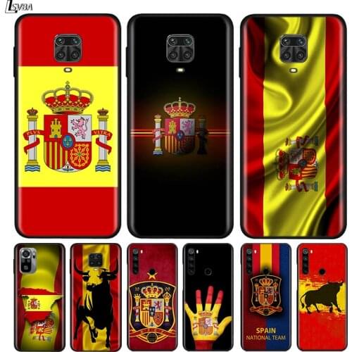 Silicone Cover Spain Spanish flag For Xiaomi Redmi Note 10 10S 9 9C 9S Pro Max 9T 8T 8 7 6 5 Pro 5A 4X 4 Phone Case