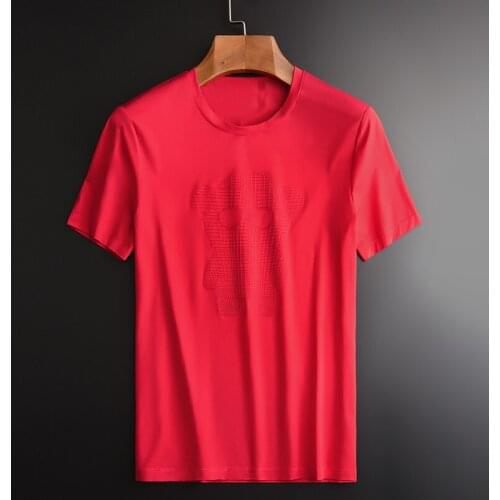 Cotton Spandex Mens Luxury 3d Printed Short Sleeve T-shirt Plus Size 4xl Summer Slim Casual Man T-shirts