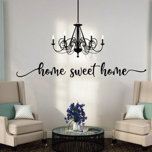 Home Sweet Home Words Wall Sticker Entryway Bedroom Large Family Love Quote Sweet Home Quote Wall Decal Living Room Vinyl Decor