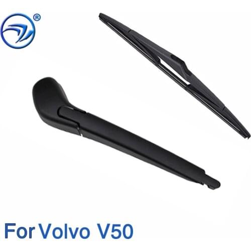 Wiper 12" Rear Wiper Blade & Arm Set Kit For Volvo V50 2004-2012 Windshield Windscreen Rear Window