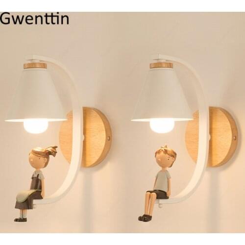 Nordic Wall Lamps Home Decor Wall Sconces for Reading Boy Girl Bedroom Bed Led Mirror Light Fixtures Loft Industrial Luminarias