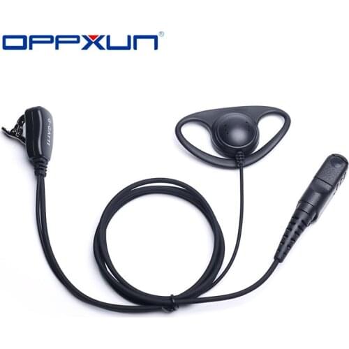 Oppxun D Ear Hook Headphones for Motorola Walkie Talkie XIR p6600 p6608 p6628 e8600 xpr3300 xpr3500 dep550 dep570 dp2000 dp2400