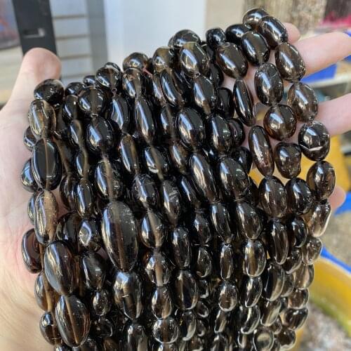 10x14mm Smoky Quartzs Rough Natural Stone Loose Irregular Chip Potato Nugget Beads Strand Smoky Quartzs For Jewelry Making