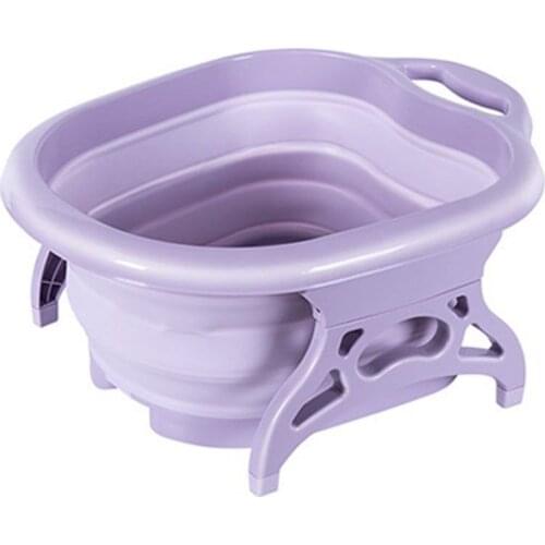 New Massage Roller Folding Foot Bath Tub Portable Foot Bath Bucket Wash Foot Basin Home Travel Feet-Washing Basin foot bath