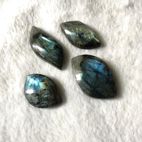 Wholesale 1pcs Natural Flash Labradorite Bead Pendant,Irregular Shape Gem Stone Bead For Jewelry,30mm
