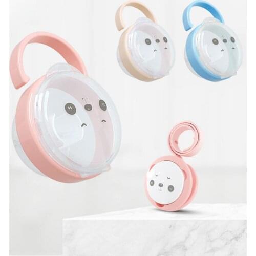 Portable Baby Pacifier Nipple Cradle Case Holder Cartoon Kids Travel Storage Box Dust Cover Pacifier Storage Box Tooth Gel Box