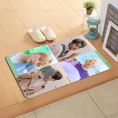 SEVENTEEN Door Mat High Quality Print Carpets Anti-slip Floor Mat Outdoor Rugs Front Door Mats 40x60 50x80cm 0512