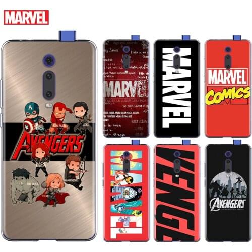 Marvel Avengers Logo Superhero For Xiaomi Redmi 9I 9T 9A 9C 9 Prime 8A 8 7A 7 6A 6 5 5A 4X PRO Plus Transparent Soft Phone Case
