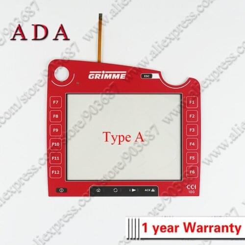 Touch Screen Panel Glass Digitizer for GRIMME CCI 100 GRIMME CCI100 Touchscreen and Overlay Protective Film
