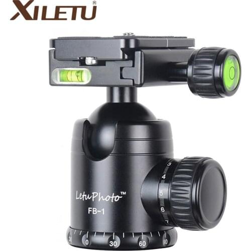 XILETU FB-1 Aluminum Professional Camera Ball Head Tripod Panoramic Head Loading Weight 15kg For ARCA Standard Manfrotto
