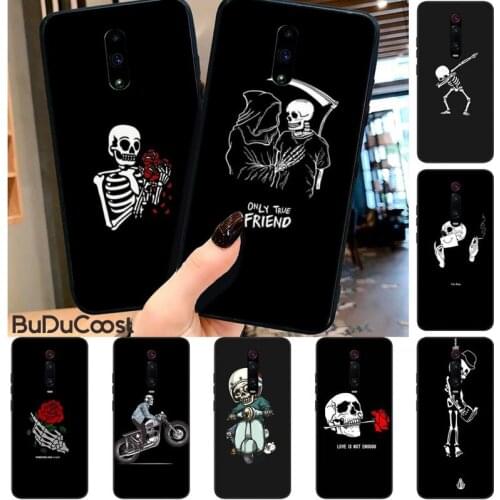 Skeleton Gloomy Phone Cases for RedMi 5 5plus 6 Pro 6A S2 4X GO 7A 8A 7 8 9 K20 case