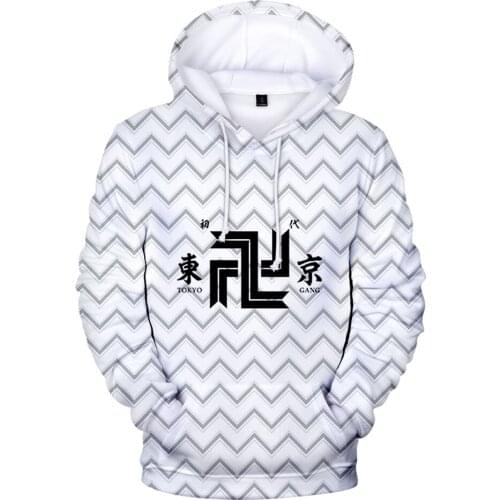 Hip Hop Hooded 3D Anime Tokyo Revengers Hoodies Men Women Sweatshirts Fashion Kids Cartoon Tracksuits Autumn Boy Girls Pullovers