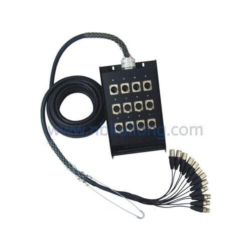 High quality KL Audio 12 Channel 8 Sends/4 Returns XLR SNAKE CABLE Color Coded 100 Feet