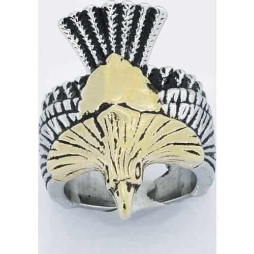 FANSSTEEL Stainless Steel Jewelry Flying Bird Dove Ring FSR14W04