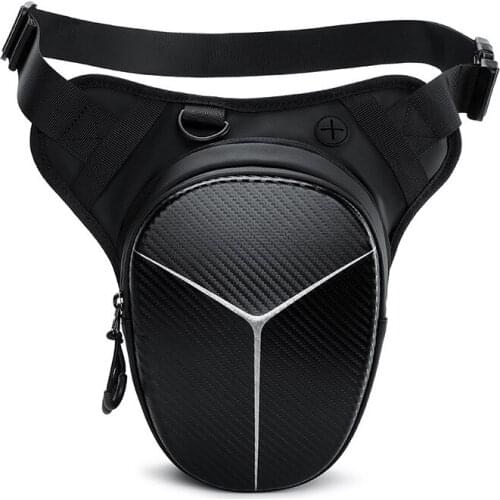 Men Bum Bag Fanny Pack Travel Waist Festival Leg Bag Motorcycle Equipped Motorized Pocket Waterproof Outdoor Sports Knight Pack