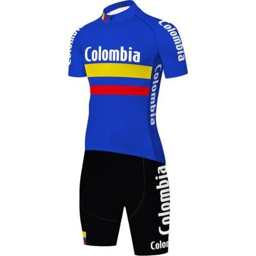 2021 Colombia One Piece Skinsuit Cycling Jersey 2021 ProTeam Maillot Ciclismo Hombre triathlon Cycling Jersey Cycling Equipment