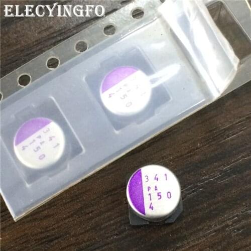 50pcs 150uF 4V150UF SANYO OS-CON SVPA 6.3x5.9mm Low ESR 4V150uF SMD Solid Electrolytic Capacitor For Motherboard