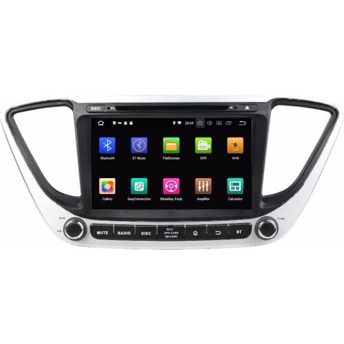 8" Android 10.0 Car Multimedia Player For Hyundai Verna 2017 Car DVD Player 8 Core Car Audio Stereo DSP Recorder 4+64G PX5