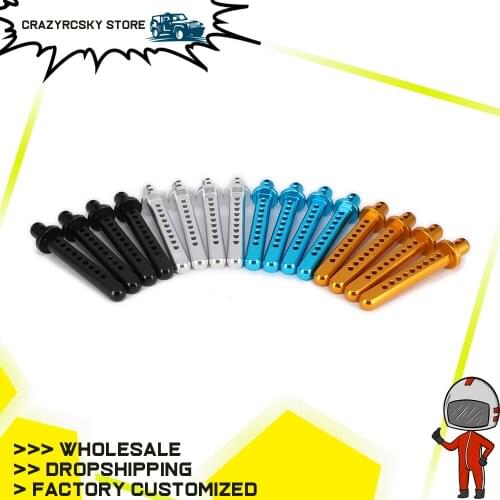 Aluminum Body Post mounts for 1/10 rc hobby model car 1/10 axial scx10 jeep wrangler Stylish alloy upgraded Hop-up parts