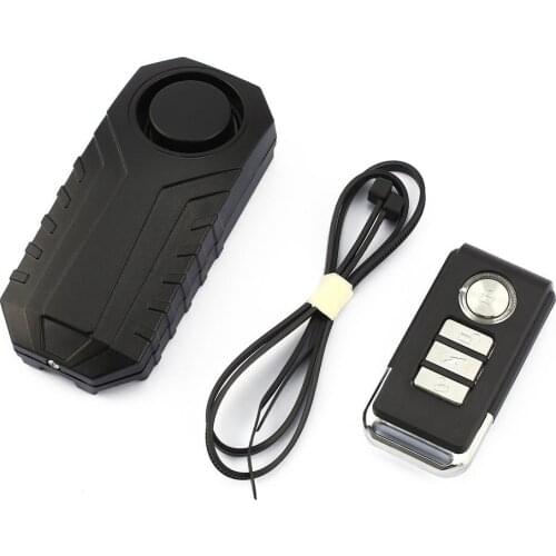 Wireless Bicycle Anti-theft Alarm 113dB Loud Waterproof Door/ Window Vibration Alarm Intelligent Remote Control Alarm Sensor hot