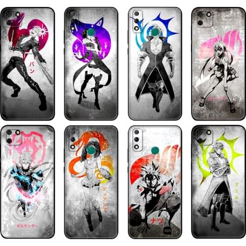 Black tpu Case For Huawei Y9S Y6S Y8S Y5P Y7P Y8P Case For Huawei Y5 lite Prime Y6 Cover Seven Deadly Sins Nanatsu no Taizai Ban