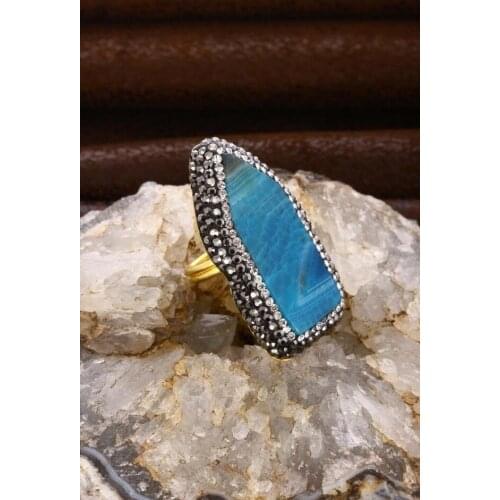 DR Stone Natural Agate Rings for Women 20 AR246 123160735