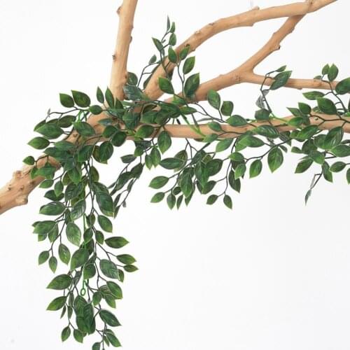 180cm Artificial Rattan Wall Hanging Home Decoration Beautiful Easy to Maintain Green Fake Vine Plant Leaf Garland for Wedding