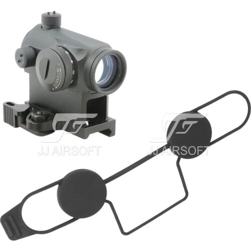 JJ Airsoft 1x24 Red Dot with QD Riser Mount (Black/Sliver/Tan)
